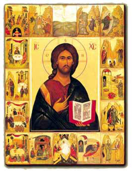 Icona di Cristo e dei Sette Sacramenti